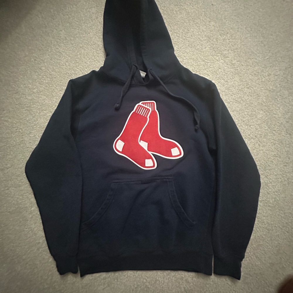 Boston Red Sox Hoodie - Men’s Size M - Navy - MLB Red Sox Pullover Hoodie